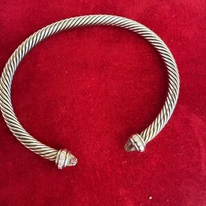 David Yurman Silver Twisted Cable Bracelet